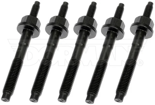03211CD – DORMAN Exhaust Manifold Stud, OE Replacement M8 - 1.25 Thread Carded With 4 Studs/ 5 Bolts - view 3